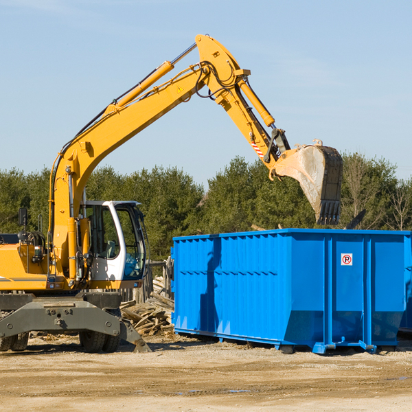 are there any restrictions on where a residential dumpster can be placed in Colburn